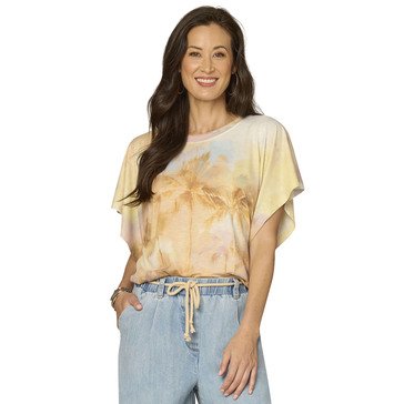 Democracy Women's Dolman Sleeve Scoop Neck Top (Plus Size)