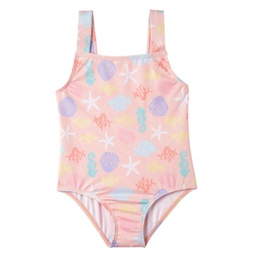Wippette Infant Girl Seashell One Piece Swimsuit