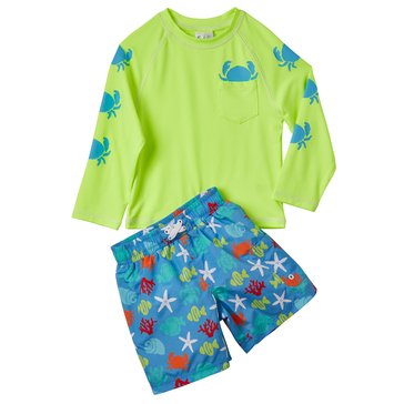 Wippette Infant Boys' Sea Creature Long Sleeve Rashguard Set