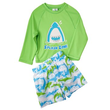 Wippette Infant Boys' Shark Long Sleeve Rashguard Set