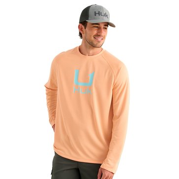 Huk Men's Icon Long Sleeve Crew Shirt