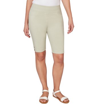 Hearts of Palm Women's Solid Tech Stretch Bermuda Shorts