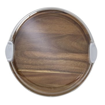 Farberware 14-Inch Round Bamboo Make and Take Board