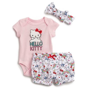 Hello Kitty Baby Girls' Short with Headband 2-Piece Set