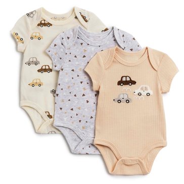 Wanderling Newborn Boys' Bodysuits, 3-Pack