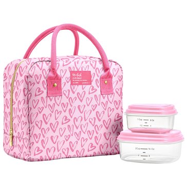 Fit & Fresh Bloomington Doodle Hearts Lunch Bag Kit