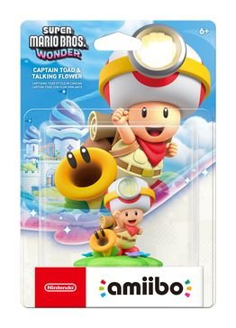 Super Mario Bros. Wonder Captain Toad & Talking Flower amiibo