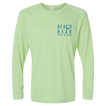 Beach Heads Newport RI Surfs Up Adult Long Sleeve Shirt