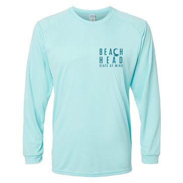 Beach Heads Charleston SC Surfs Up Adult Long Sleeve Shirt