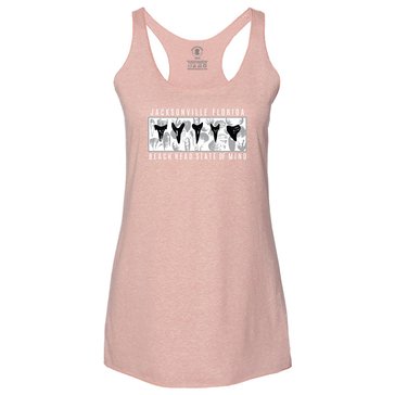 Beach Heads Jax FL Shark Teeth Ladies Tank Top
