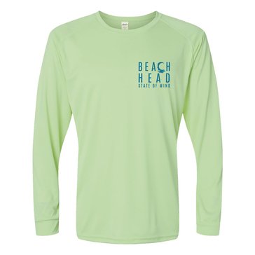 Beach Heads Norfolk VA Surfs Up Adult Long Sleeve Shirt