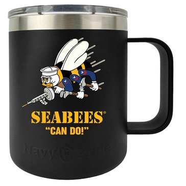 Navy Pride Seabees Stainless Coffee Mug
