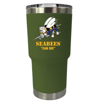 Navy Pride Seabees Stainless Tumbler