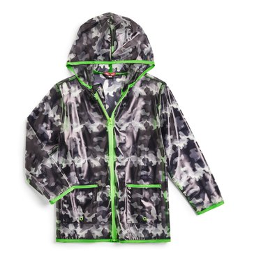 Liberty & Valor Big Boys' Camo Raincoat