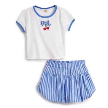 Sweet Butterfly Big Girls' Skirt Set, 2-Piece 