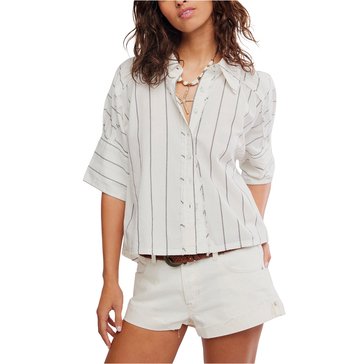 Free People Women's Seaside Cotton Stripe Shirt