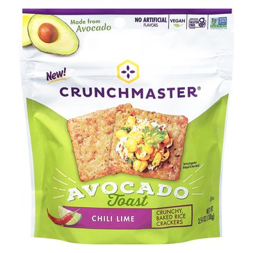 Crunchmaster Avocado Toast Chili Lime Crackers, 3.54oz