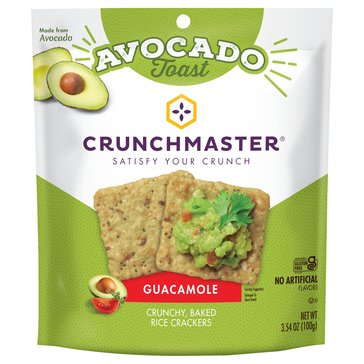 Crunchmaster Avocado Toast Guacamole Crackers, 3.54oz