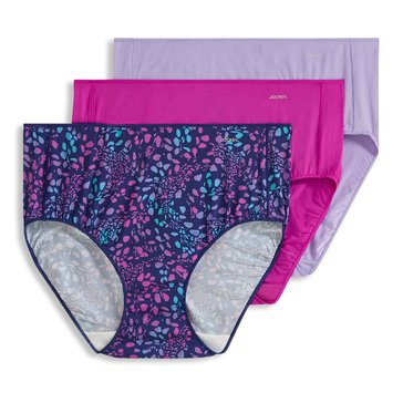 Jockey Women's No Panty Line Promise Hip Brief, 3-Pack