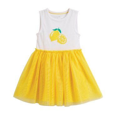 Wanderling Toddler Girls' Lemon Tutu Dress