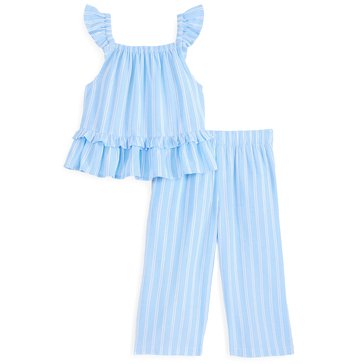 Wanderling Toddler Girls' Stripe Pant Set