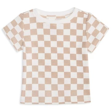 Wanderling Baby Boys' Checkerboard Tee
