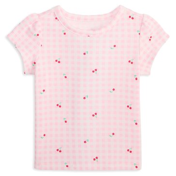 Wanderling Baby Girls' Cherry Gingham Tee