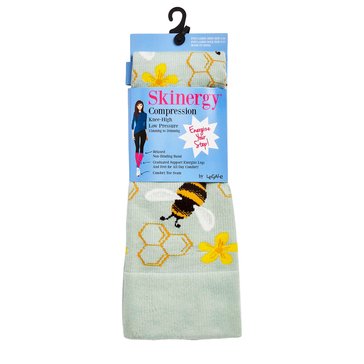 Legale Women's Bee Compression Knee High Socks
