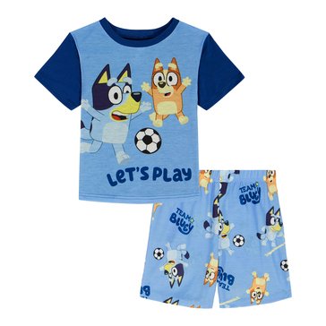 Bluey Toddler Boys' Lets Play Top with Short Pajama Set