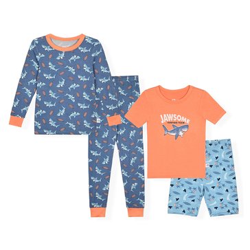 Sleep On It Toddler Boys' Bamboo 4-Piece Tight Fit Set