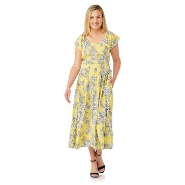 Nautica Women's Garden Puff Sleeve Dress