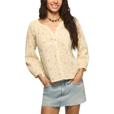 Lucky Brand Women's Button Blouse