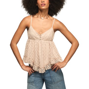 Lucky Brand Women's Ruffle Baby Doll Cami Top