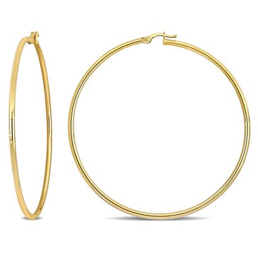 Sofia B. Polished Large Hoop Earrings, 2mm