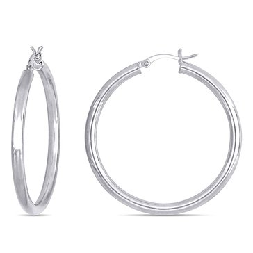 Sofia B. Polished Large Hoop Earrings, 3mm