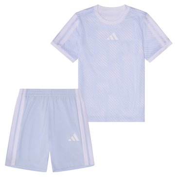 Adidas Infant Boys' All Over Print Soccer Top Short Set