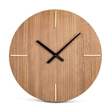 Gerson Metal and Wood Wall Clock