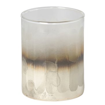 Gerson Mica Engraved Glass Small Hurricane
