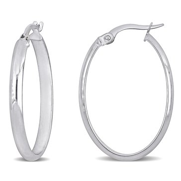 Sofia B. Polished Oval Hoop Earrings, 3mm