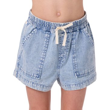 O'Neill Big Girls' Kylas Woven Denim Pull-On Shorts