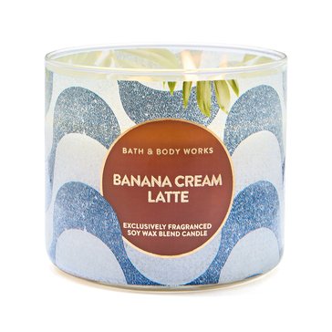Bath & Body Works Banana Cream Latte 3-Wick Candle