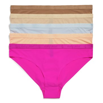 Baby Phat Women's Bonded High Leg Ribbed Bikini, 5-Pack