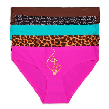 Baby Phat Women's Laser Cut Printed Bikini, 5-Pack
