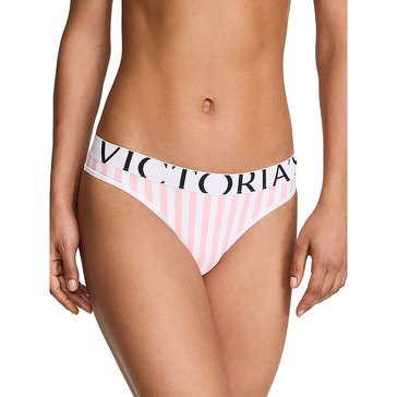 Victoria's Secret Women's Cool Air Cotton Logo Thong