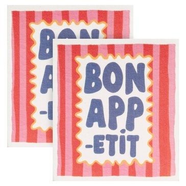 John Ritz Bon Appetit 2-Pack Swedish Dish Cloth