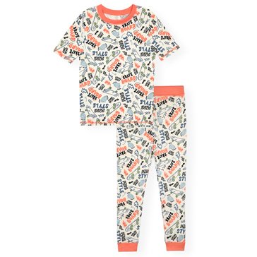Sleep On It Boys' Skate 2-Piece Tight Fit Pants Sleep Set