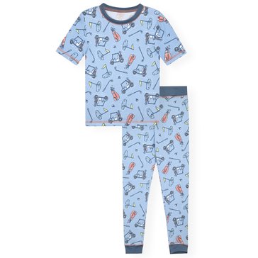 Sleep On It Boys' Golf 2-Piece Tight Fit Pants Sleep Set