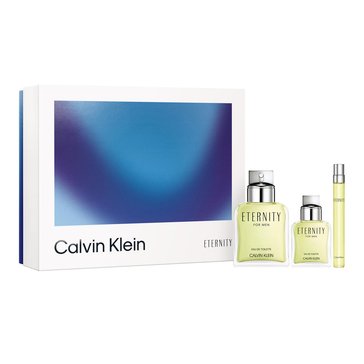 Calvin Klein Mens Eternity Eau De Toilette 3-Piece Set