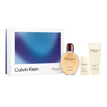 Calvin Klein Mens Obsession Eau De Toilette 3-Piece Set