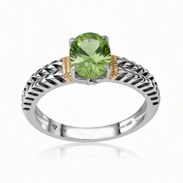Peridot Oval Ring